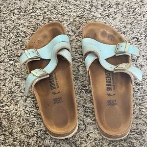 Birkenstock Light Blue Double Strap Sandals